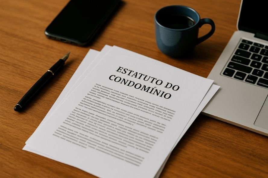 estatuto de condomínio Estatuto de condomínio sobre uma mesa de madeira